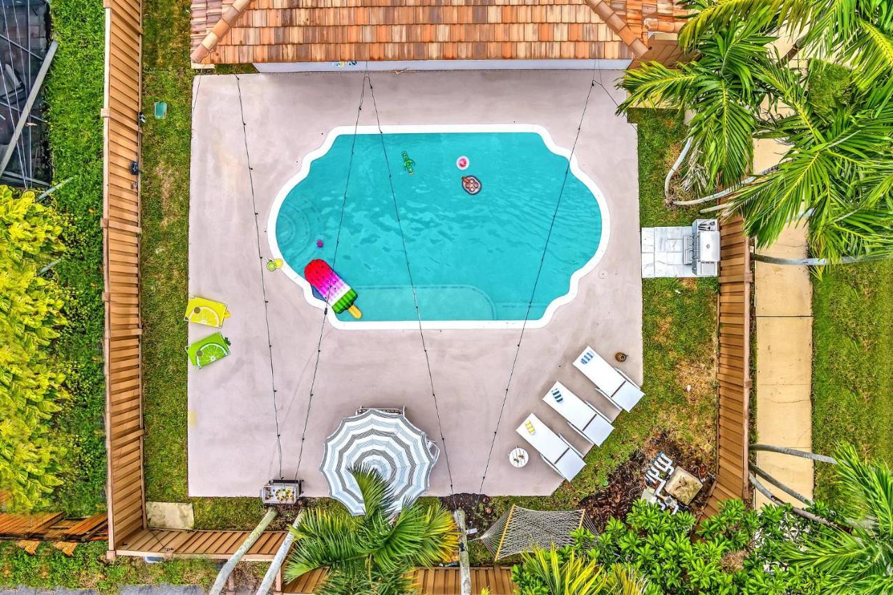 Tropical Oasis With Pool 10 Mins Airport & 5 Mins Beach هوليوود المظهر الخارجي الصورة
