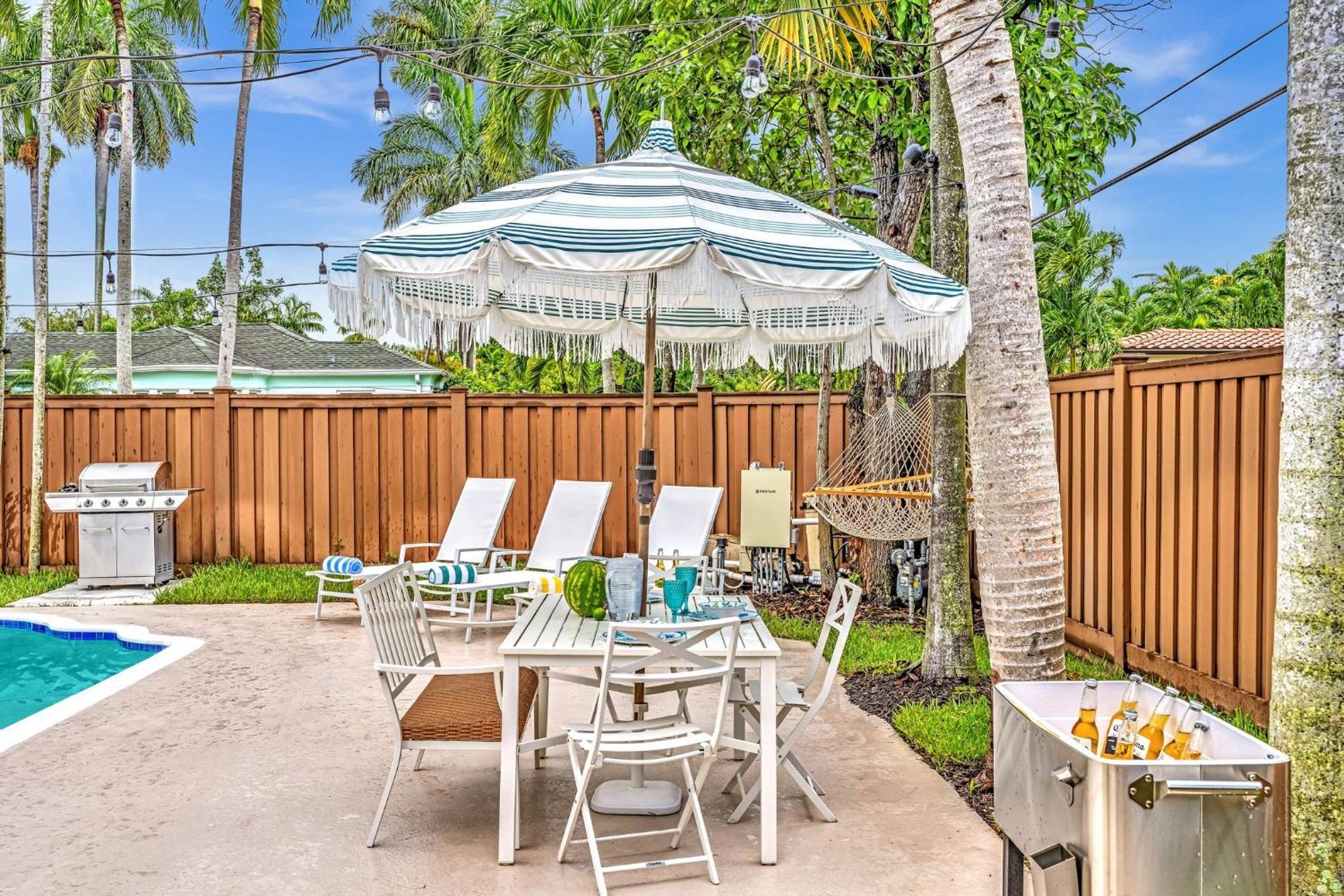 Tropical Oasis With Pool 10 Mins Airport & 5 Mins Beach هوليوود المظهر الخارجي الصورة